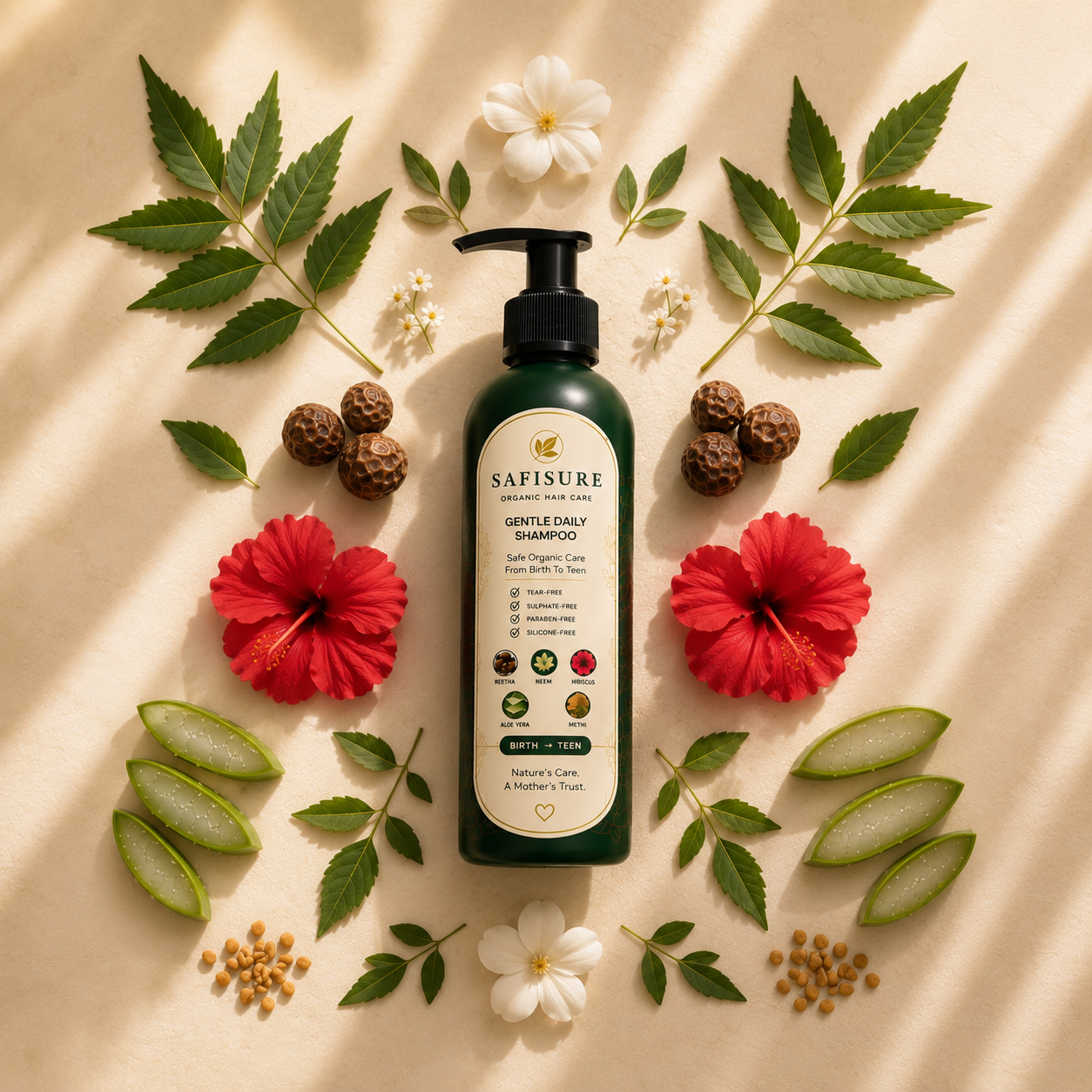 SAFISURE Premium Organic Kids Shampoo