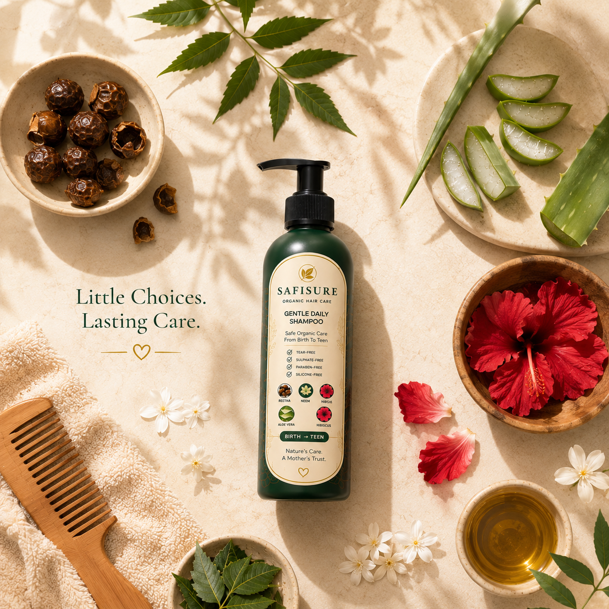SAFISURE Premium Organic Kids Shampoo