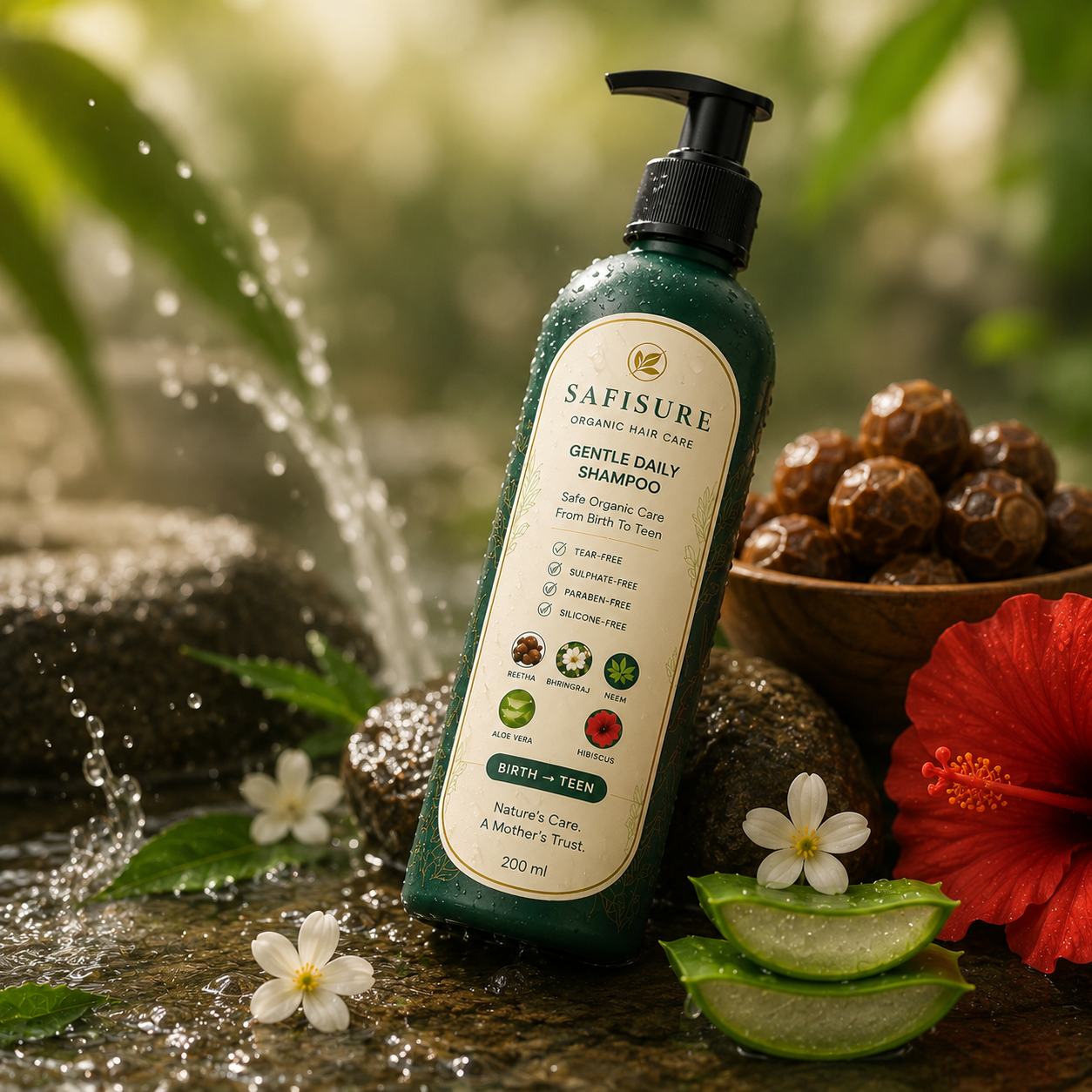 SAFISURE Premium Organic Kids Shampoo