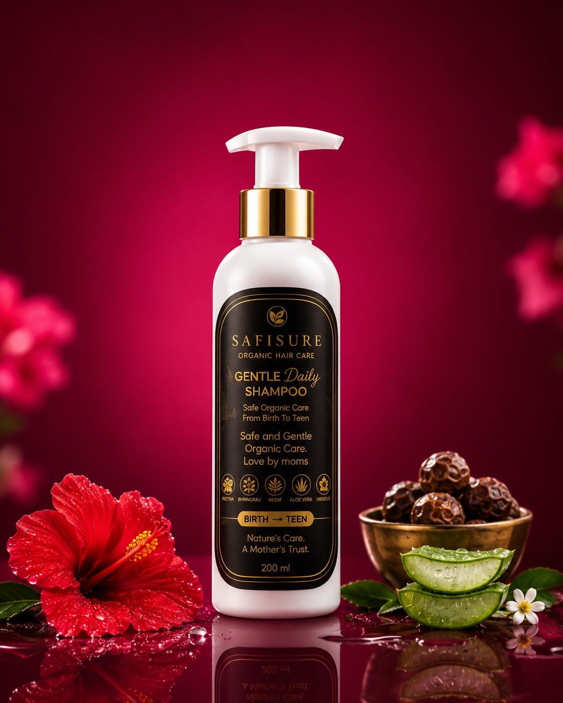 SAFISURE Premium Organic Kids Shampoo